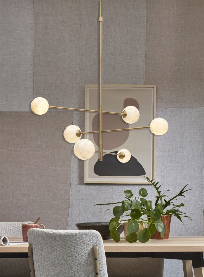 Goudkleurige hanglamp 6-dessinbol halters It's About RoMi Carrara - Afbeelding 8
