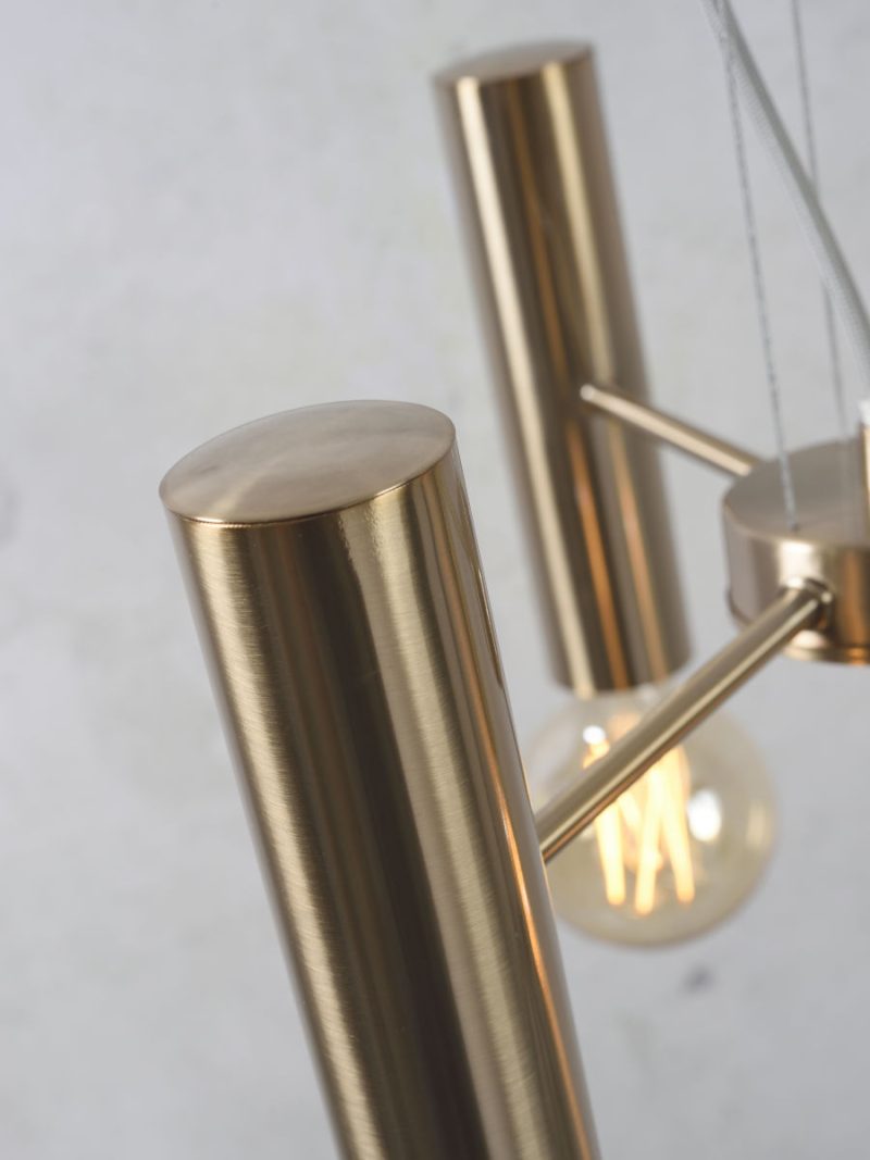 Goudkleurige open hanglamp 3-lamps It's About RoMi Cannes - Afbeelding 7