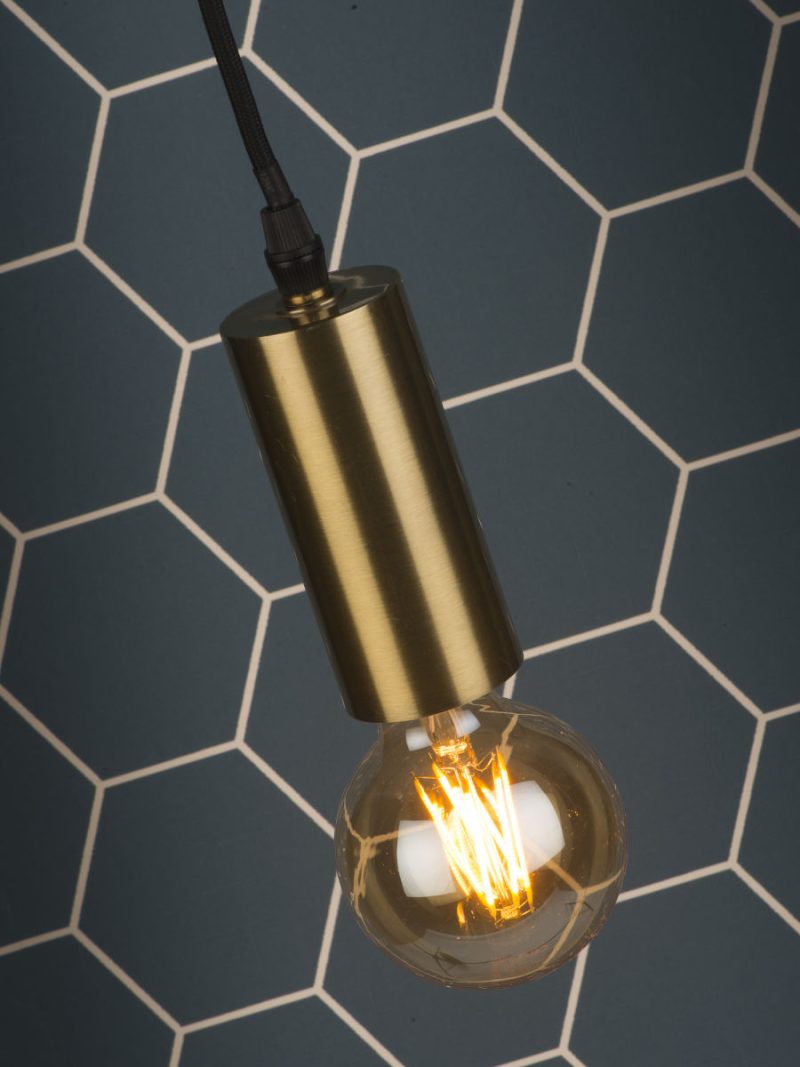 Goudkleurige open hanglamp klein It's About RoMi Cannes - Afbeelding 3