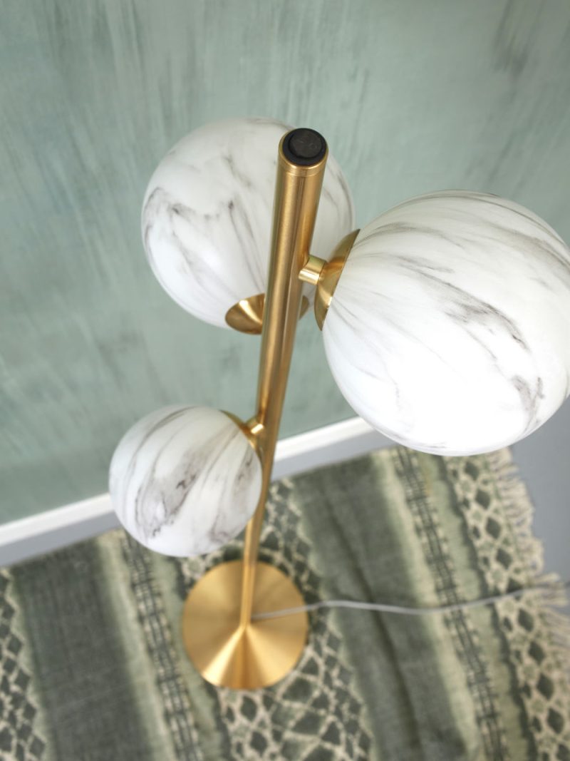 Goudkleurige vloerlamp 3-dessinbol It's About RoMi Carrara - Afbeelding 4