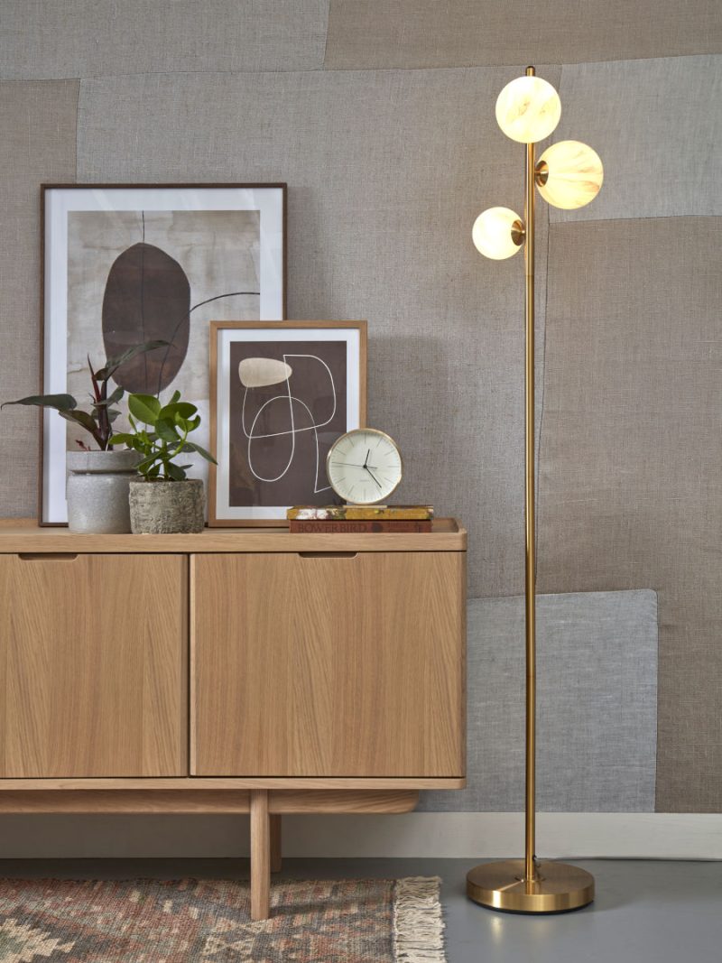 Goudkleurige vloerlamp 3-dessinbol It's About RoMi Carrara - Afbeelding 5