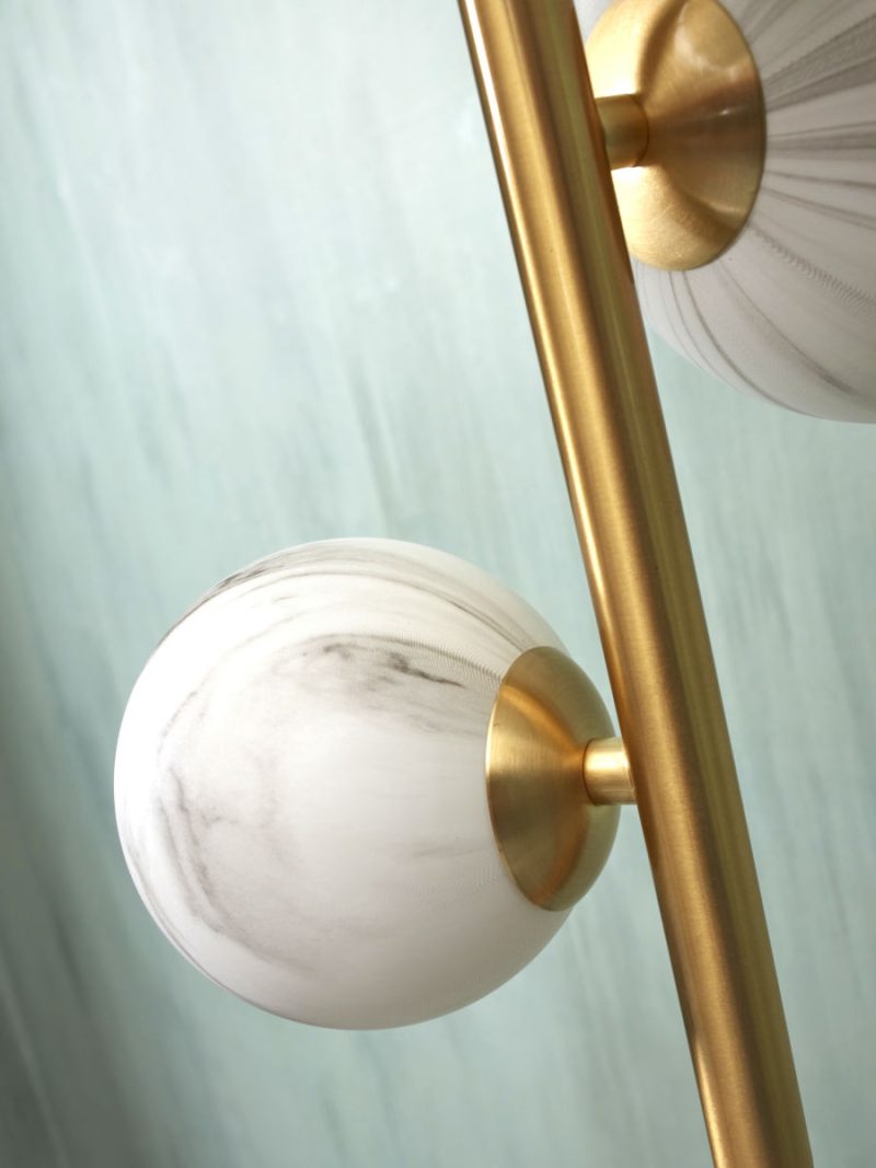 Goudkleurige vloerlamp 3-dessinbol It's About RoMi Carrara - Afbeelding 6