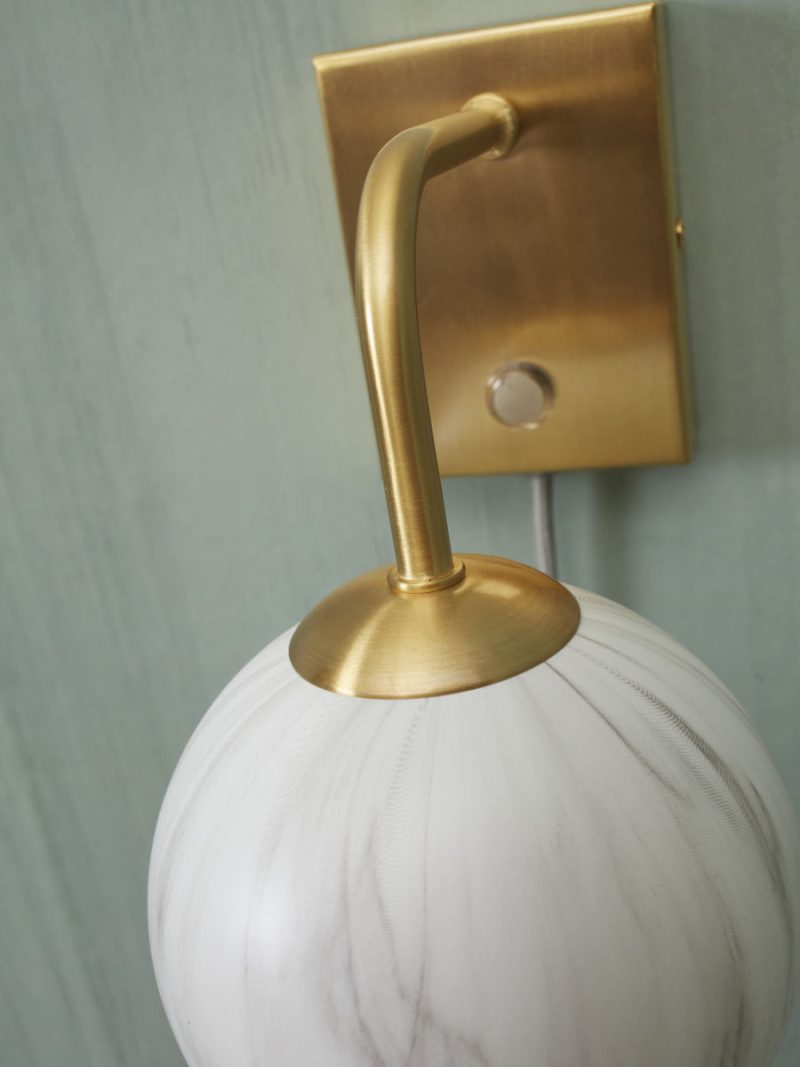 Goudkleurige wandlamp dessinbol gebogen It's About RoMi Carrara - Afbeelding 3