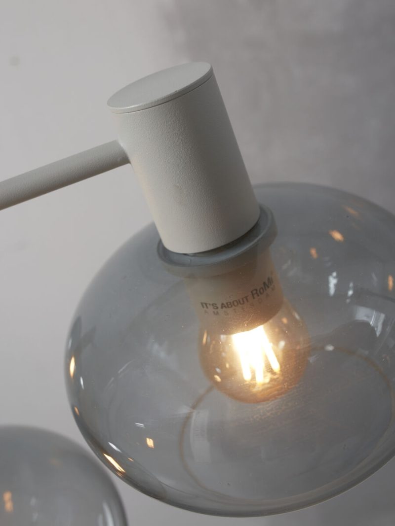 Grijs metaal moderne glazen hanglamp It's About RoMi Bologna - Afbeelding 6