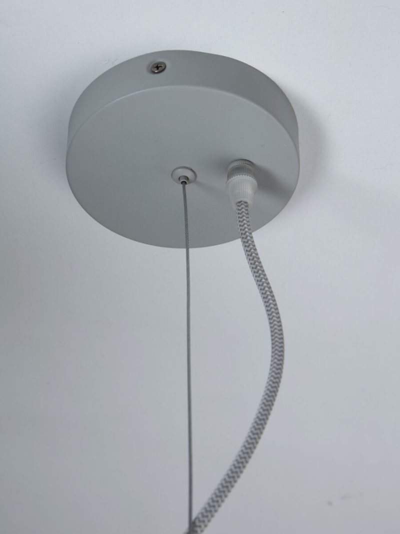 Grijs metaal moderne glazen hanglamp It's About RoMi Bologna - Afbeelding 8