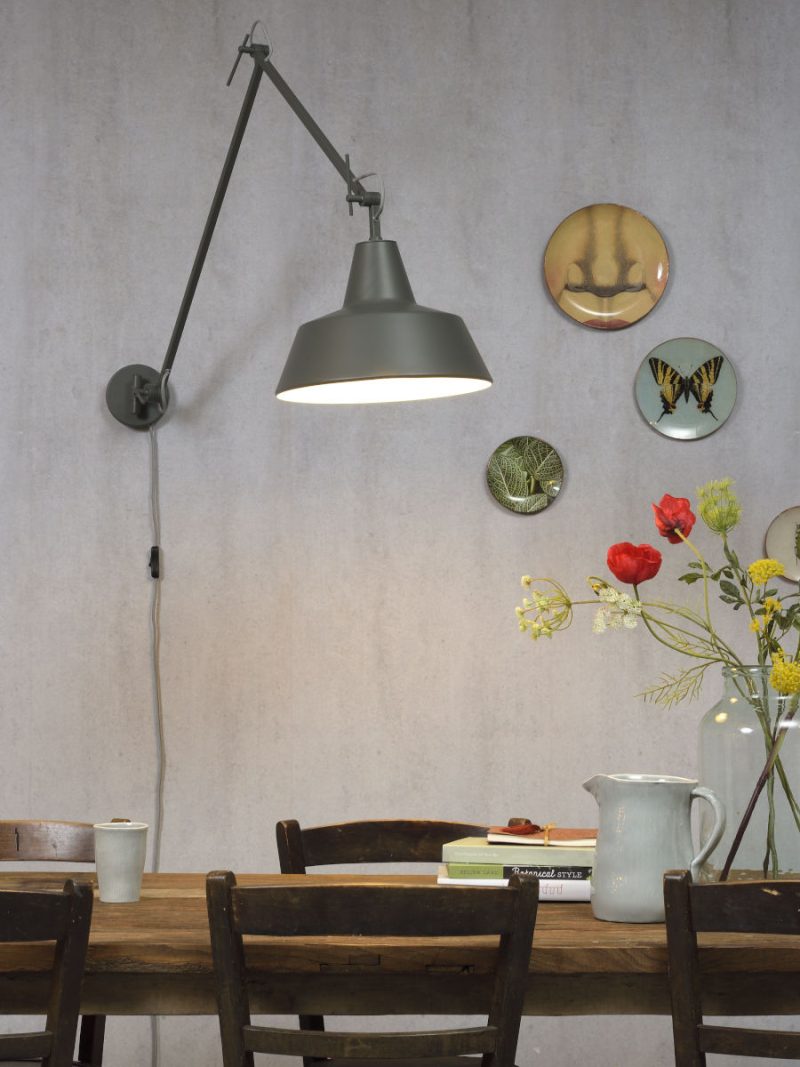 Grijze wandlamp 3-scharnieren It's About RoMi Chicago - Afbeelding 2
