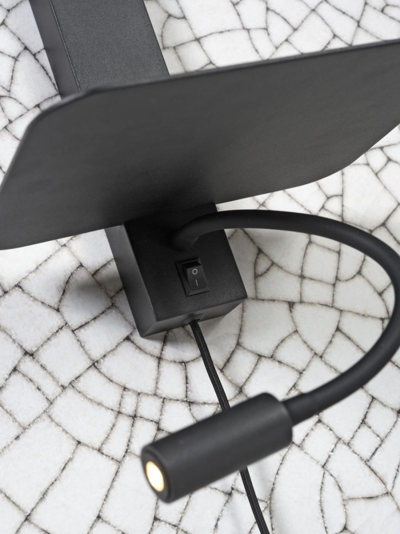Grijze wandlamp modern linnen metaal It's About RoMi Florence - Afbeelding 7