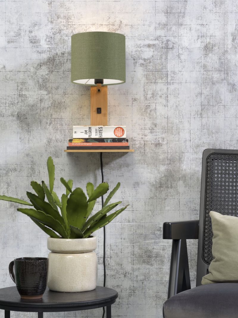 Groene plateau wandlamp naturel GOOD&MOJO Andes - Afbeelding 5