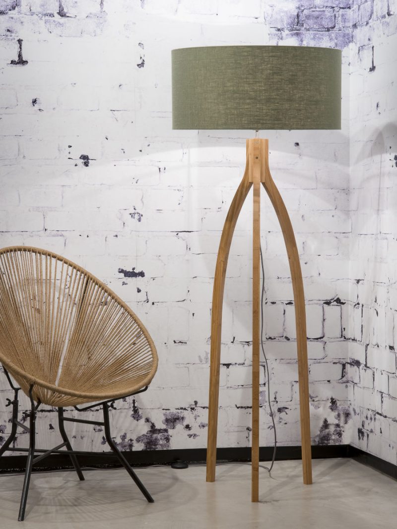 Groene vloerlamp kruk klein GOOD&MOJO Annapurna - Afbeelding 2