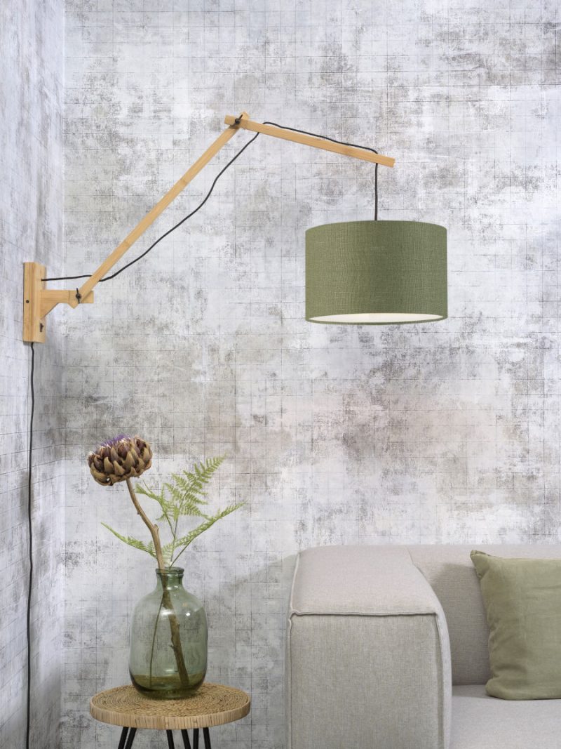 Groene wandlamp dubbelgewricht naturel GOOD&MOJO Andes - Afbeelding 5