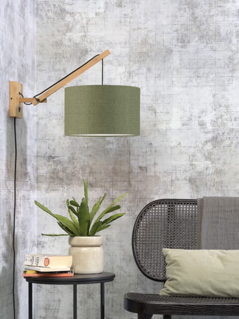 Groene wandlamp enkelgewricht naturel GOOD&MOJO Andes - Afbeelding 5