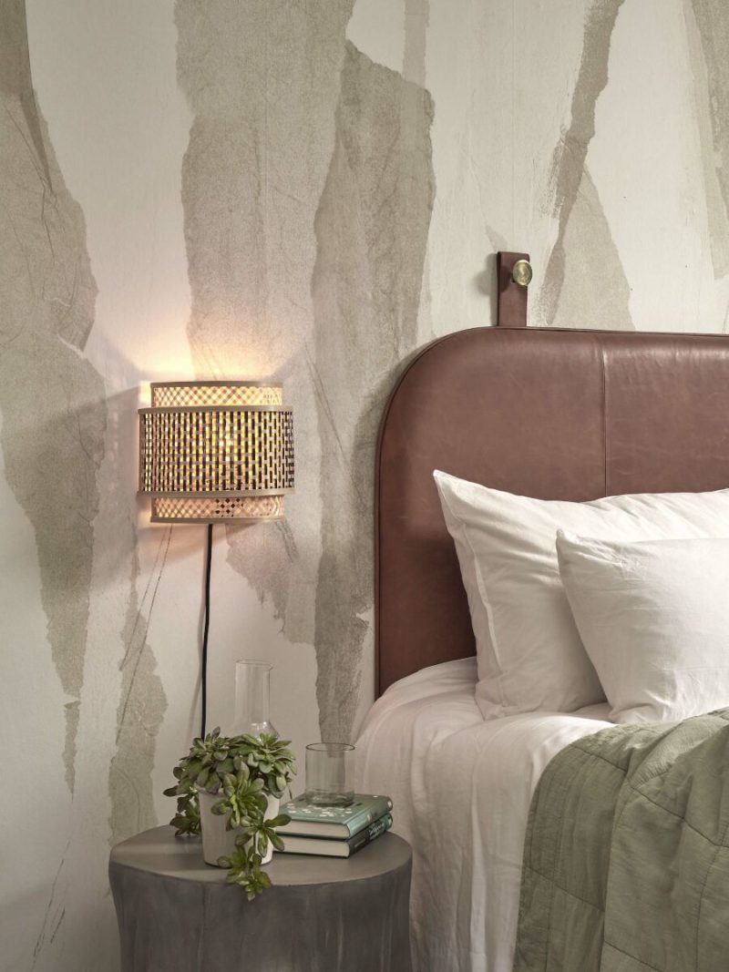 Halfronde wandlamp boheems naturel zwart GOOD&MOJO Bhutan - Afbeelding 5
