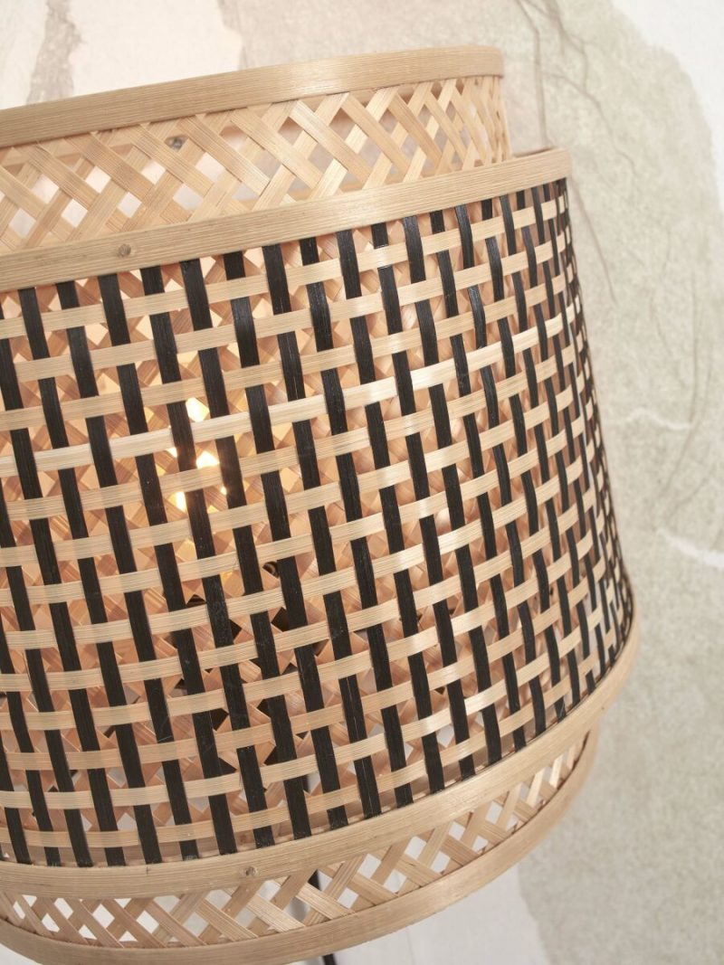Halfronde wandlamp boheems naturel zwart GOOD&MOJO Bhutan - Afbeelding 7