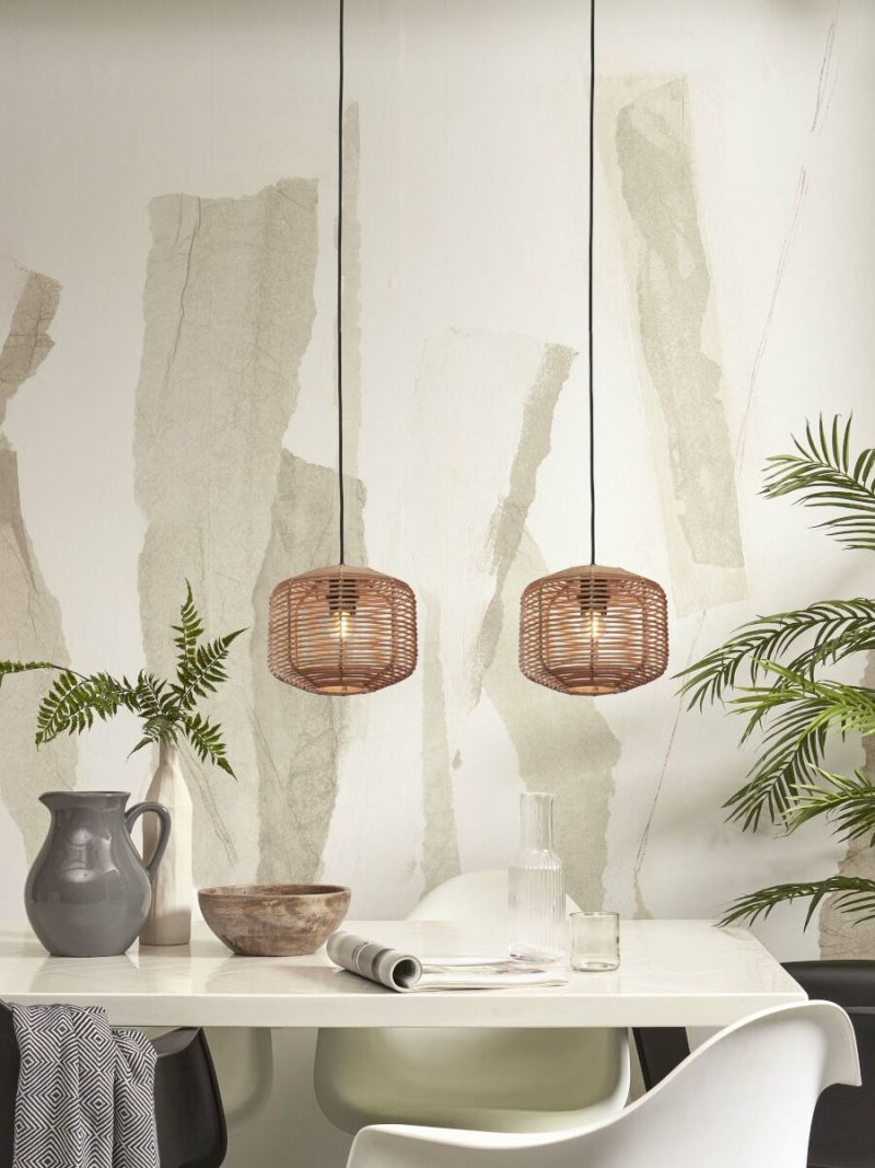 Hanglamp boheems metaal rotan naturel GOOD&MOJO Tanami - Afbeelding 5