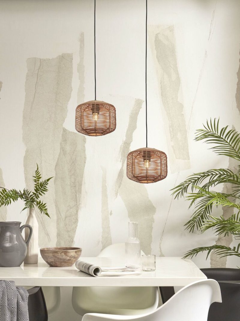 Hanglamp boheems metaal rotan naturel GOOD&MOJO Tanami - Afbeelding 9