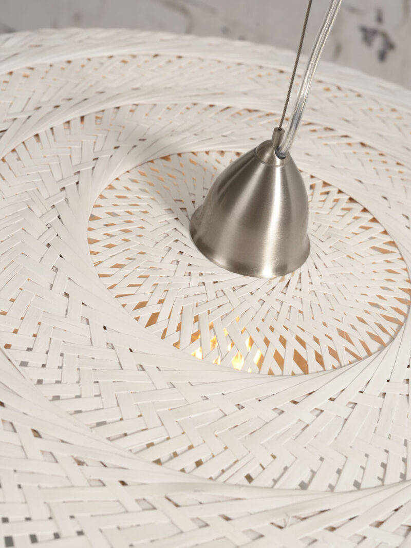 Hanglamp bohemien wit bamboe GOOD&MOJO Palawan - Afbeelding 4