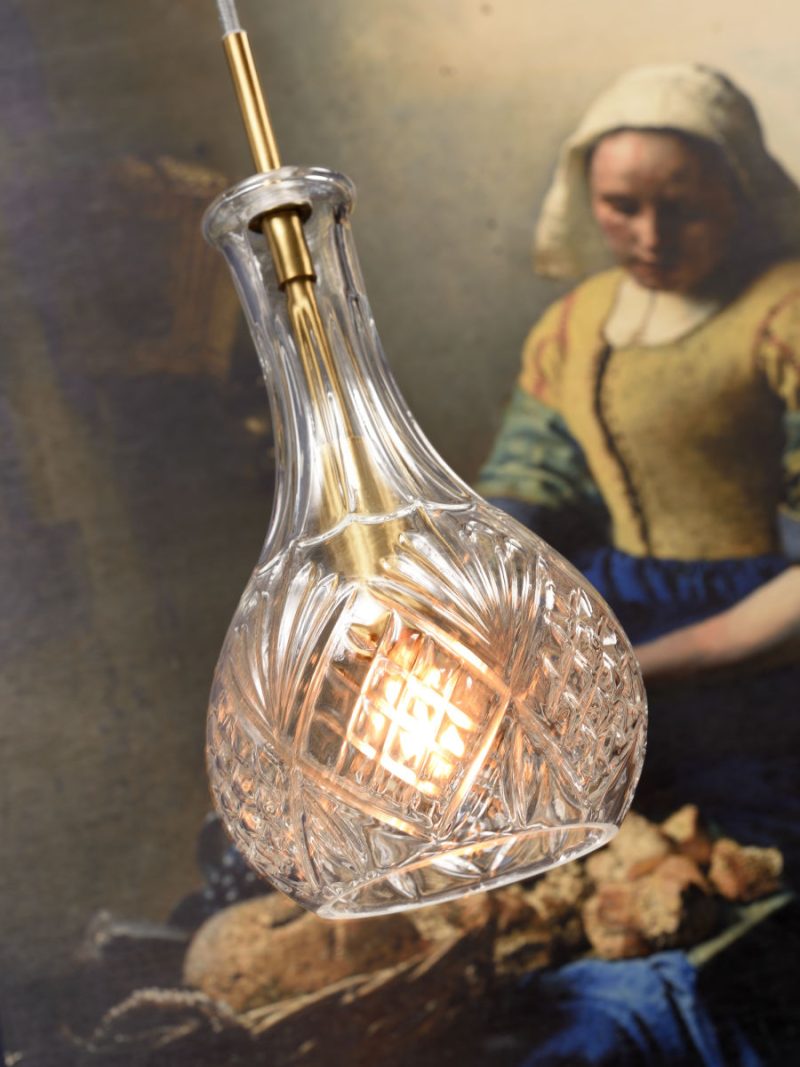 Hanglamp goud klassiek glas It's About RoMi Brussels - Afbeelding 3