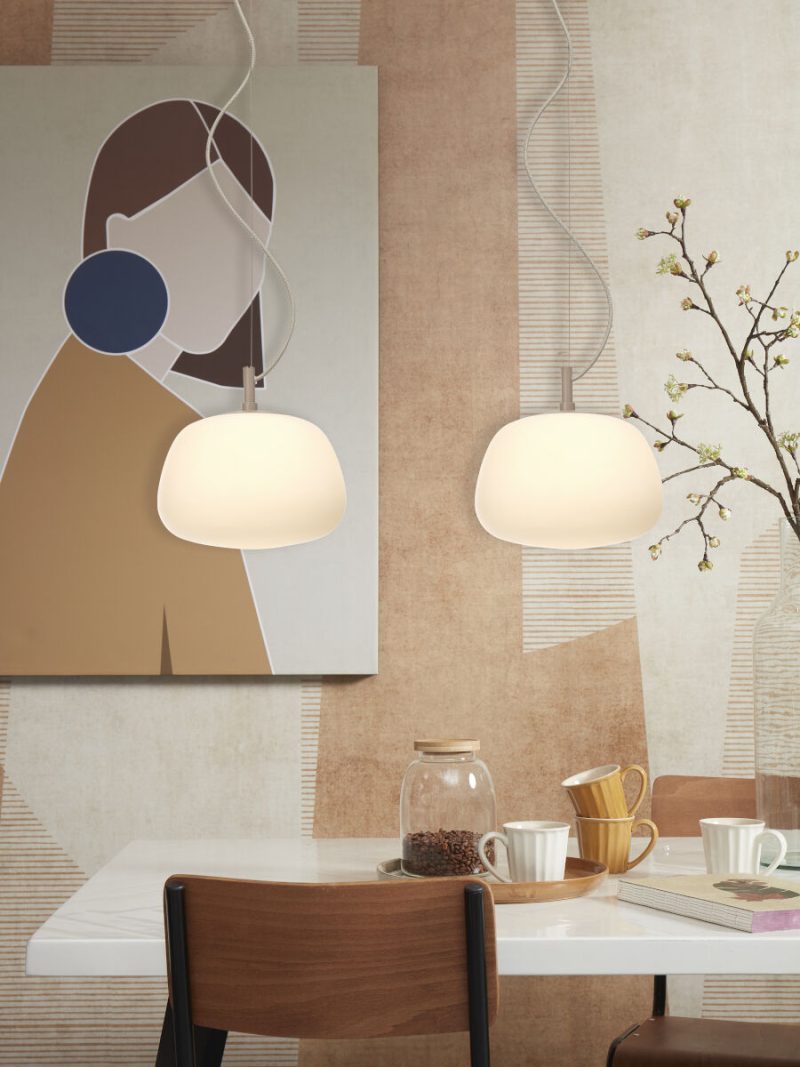 Hanglamp Scandinavisch metaal wit-glas It's About RoMi Sapporo - Afbeelding 5