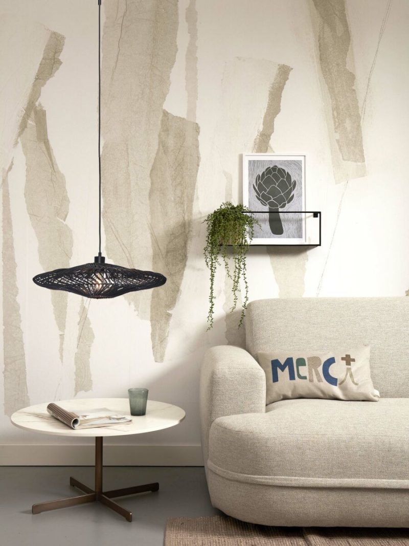 Hanglamp zwart metaal rotan hanglamp GOOD&MOJO Zanzibar - Afbeelding 9