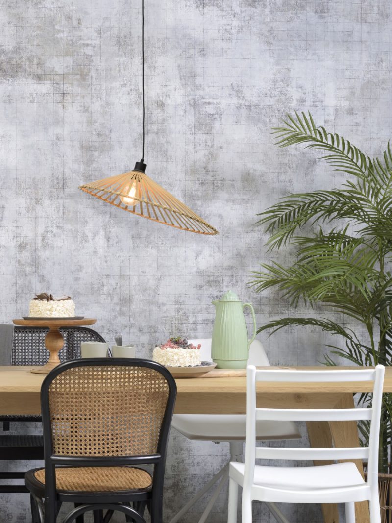 Hanglamp zwart-naturel bamboe bohemian GOOD&MOJO Bromo - Afbeelding 2