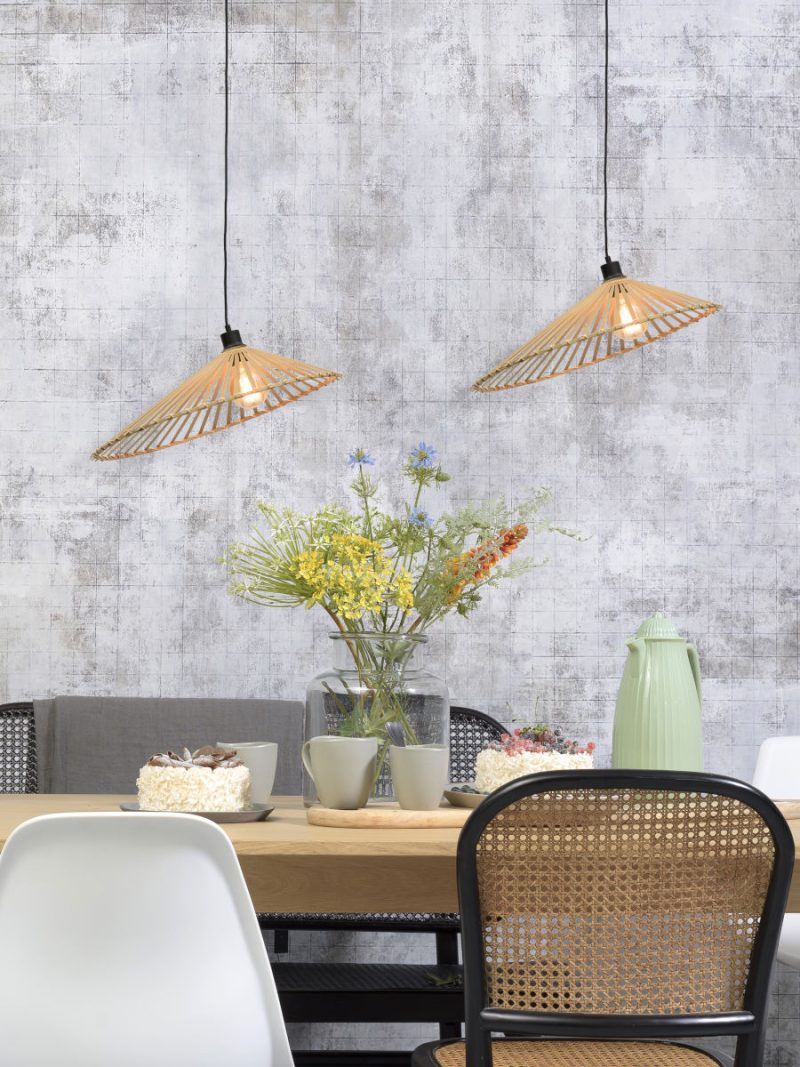 Hanglamp zwart-naturel bamboe bohemian GOOD&MOJO Bromo - Afbeelding 5