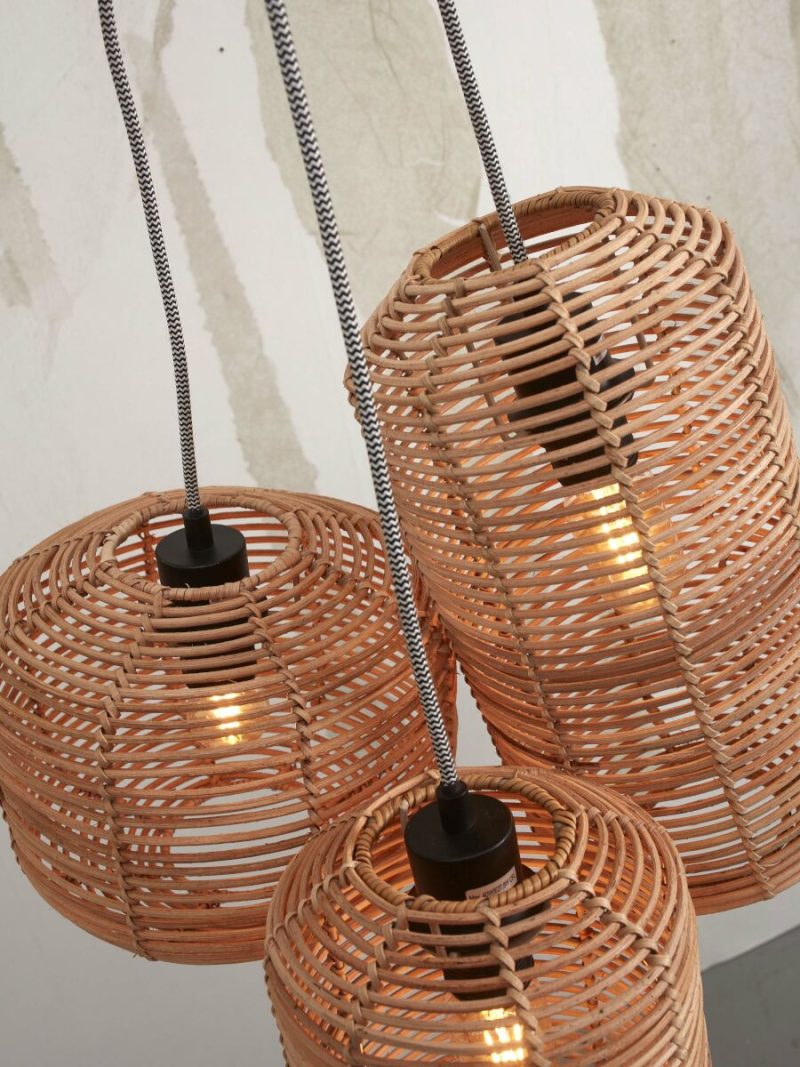 Hanglampen naturel metaal rotan bohemien GOOD&MOJO Tanami - Afbeelding 4