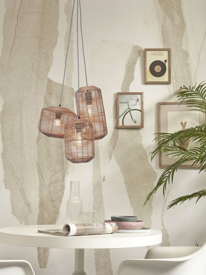 Hanglampen naturel metaal rotan bohemien GOOD&MOJO Tanami - Afbeelding 5