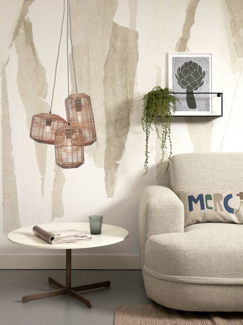 Hanglampen naturel metaal rotan bohemien GOOD&MOJO Tanami - Afbeelding 10