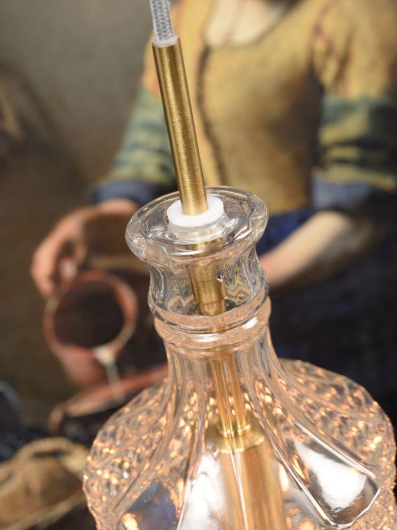 Klassieke glazen gouden hanglamp It's About RoMi Brussels - Afbeelding 3