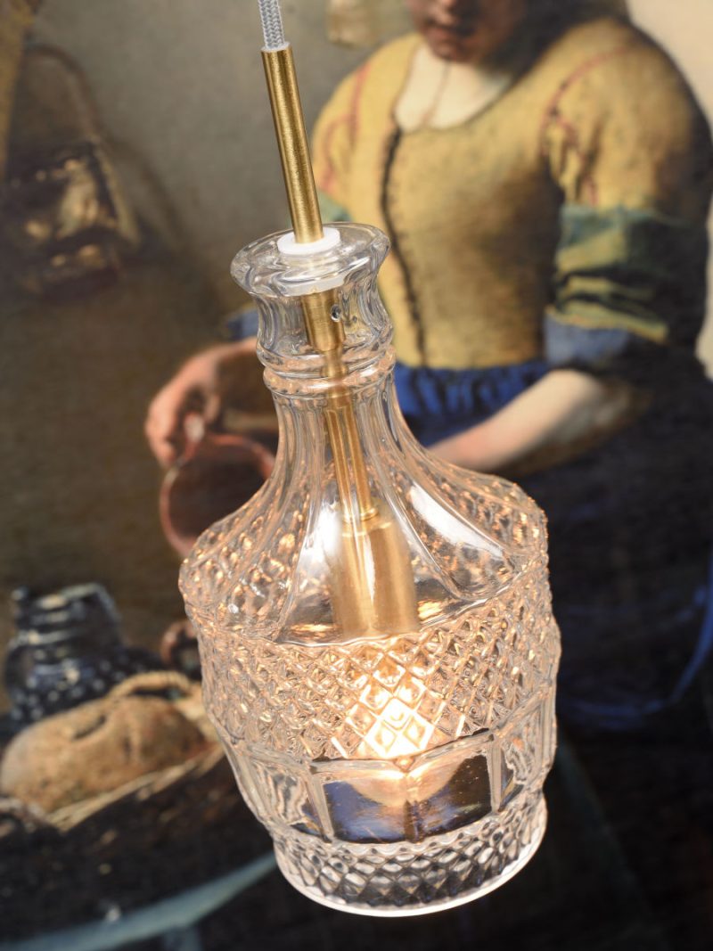Klassieke glazen gouden hanglamp It's About RoMi Brussels - Afbeelding 4