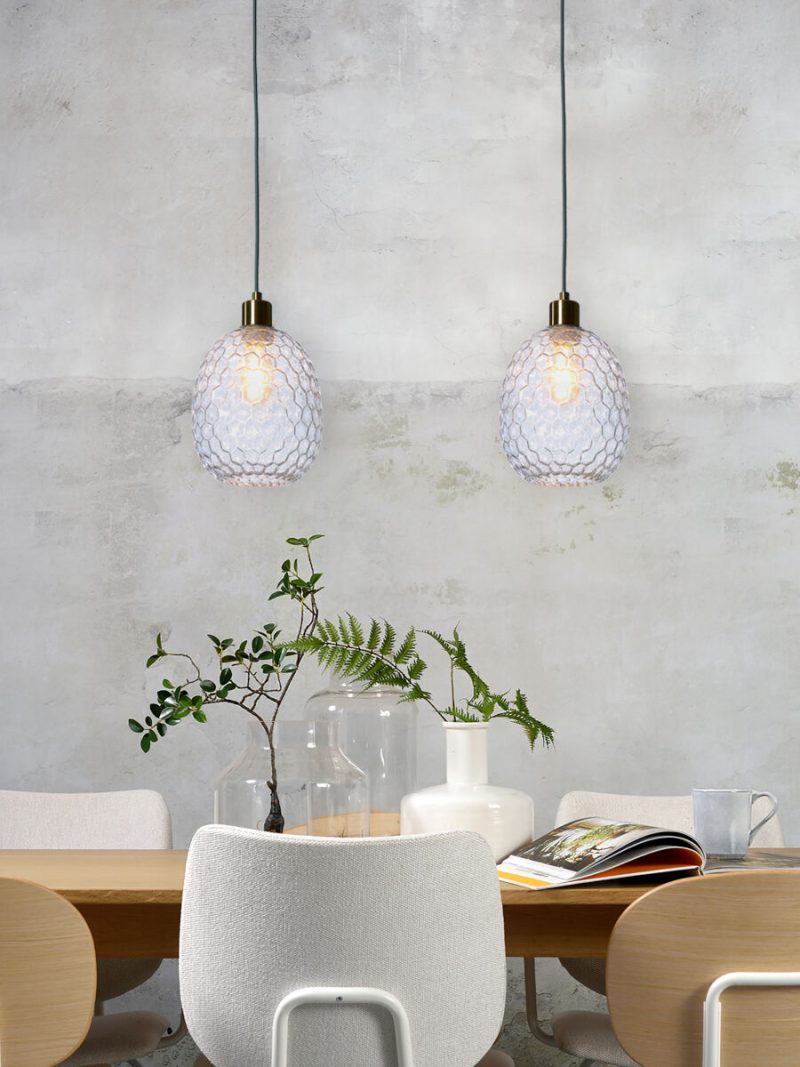Klassieke groene hanglamp glas metaal It's About RoMi Venice - Afbeelding 5