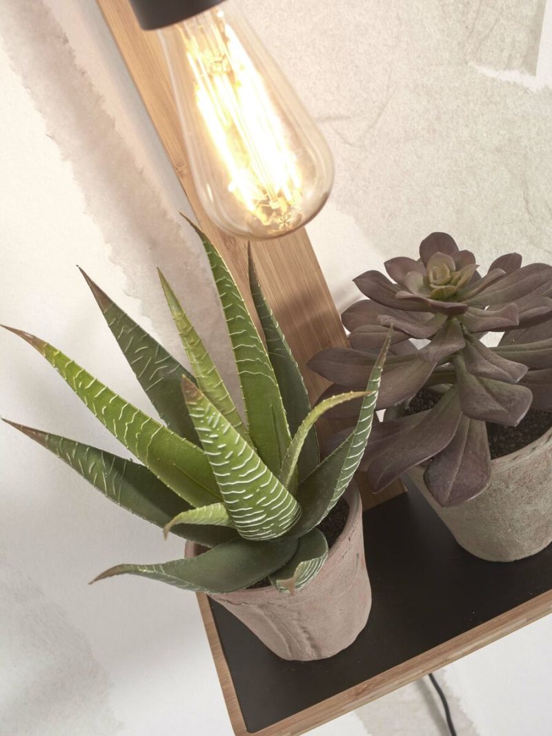Landelijke wandlamp naturel bamboe GOOD&MOJO Flores - Afbeelding 7