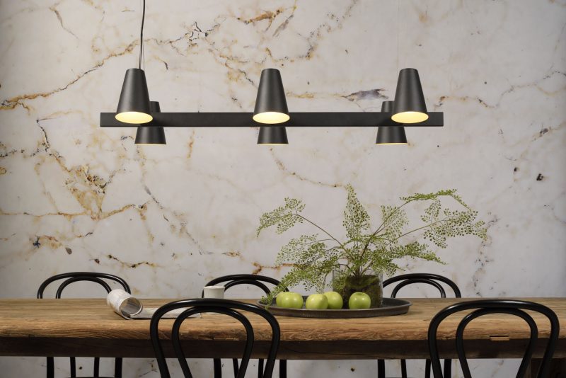 Langwerpige zwarte 6-lichts hanglamp It's About RoMi Biarritz - Afbeelding 10