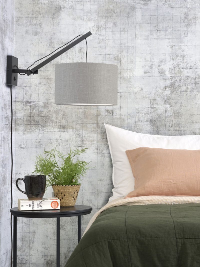 Lichtgrijze wandlamp enkelgewricht GOOD&MOJO Andes - Afbeelding 2