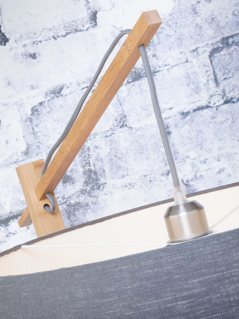 Linnen vloerlamp bohemian grijs GOOD&MOJO Andes - Afbeelding 4