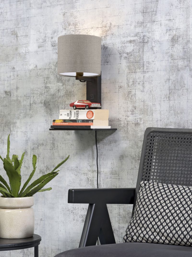 Loodgrijze plateau wandlamp GOOD&MOJO Andes - Afbeelding 2