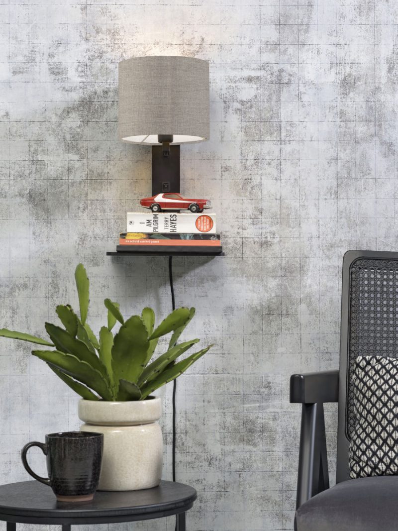 Loodgrijze plateau wandlamp GOOD&MOJO Andes - Afbeelding 5