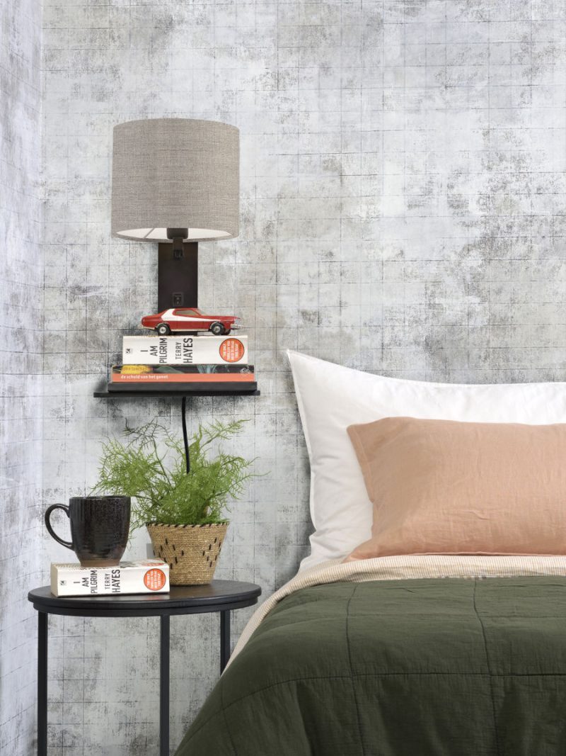 Loodgrijze plateau wandlamp GOOD&MOJO Andes - Afbeelding 7