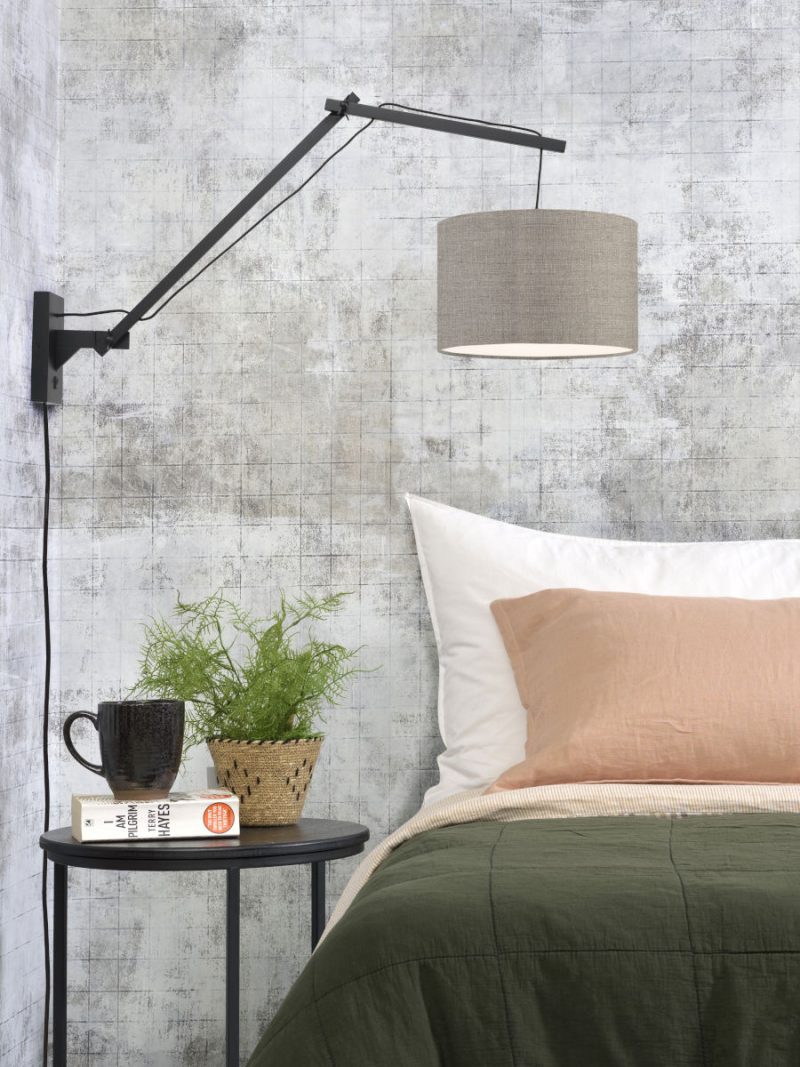 Loodgrijze wandlamp dubbelgewricht GOOD&MOJO Andes - Afbeelding 5