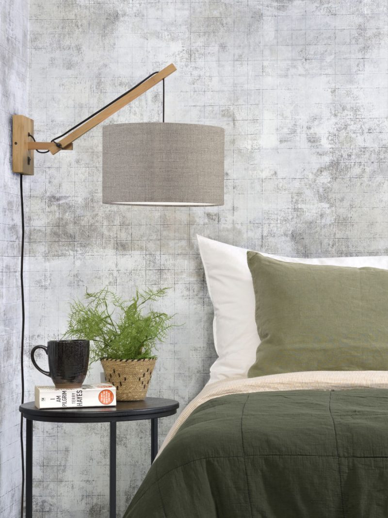 Loodgrijze wandlamp enkelgewricht naturel GOOD&MOJO Andes - Afbeelding 2