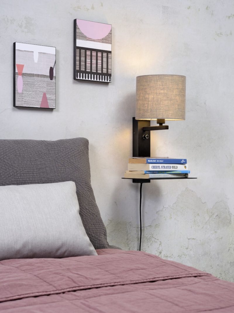 Loodgrijze wandlamp plateau It's About RoMi Florence - Afbeelding 2