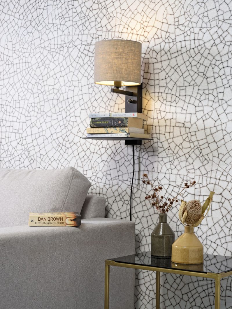 Loodgrijze wandlamp plateau It's About RoMi Florence - Afbeelding 5
