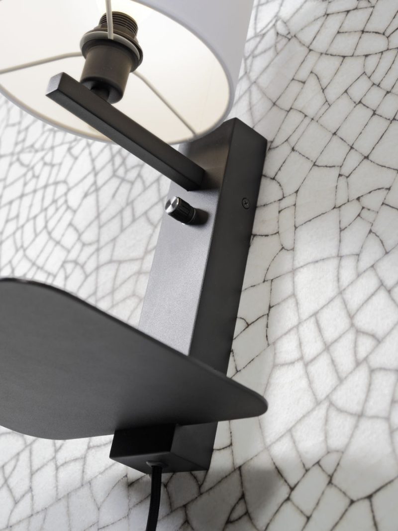 Loodgrijze wandlamp plateau It's About RoMi Florence - Afbeelding 6