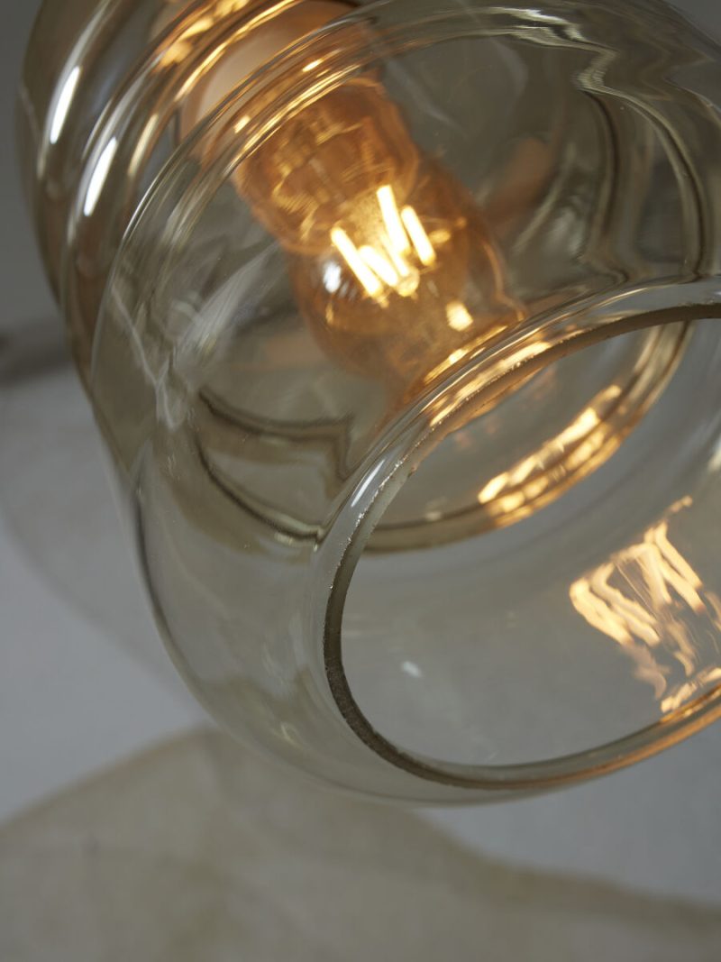 Metaal glas hanglamp klassiek naturel It's About RoMi Verona - Afbeelding 4