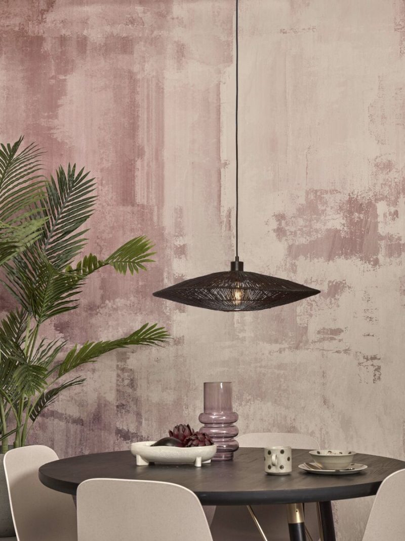 Metaal rieten zwart metalen bohemian hanglamp GOOD&MOJO Iguazu - Afbeelding 10