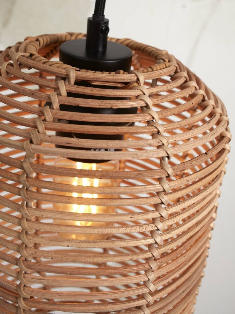 Metaal-rotan bohemian naturel hanglamp GOOD&MOJO Tanami - Afbeelding 3