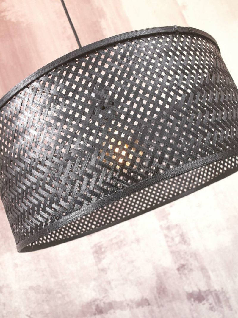 Metalen bamboe hanglamp bohemian zwart GOOD&MOJO Java - Afbeelding 6