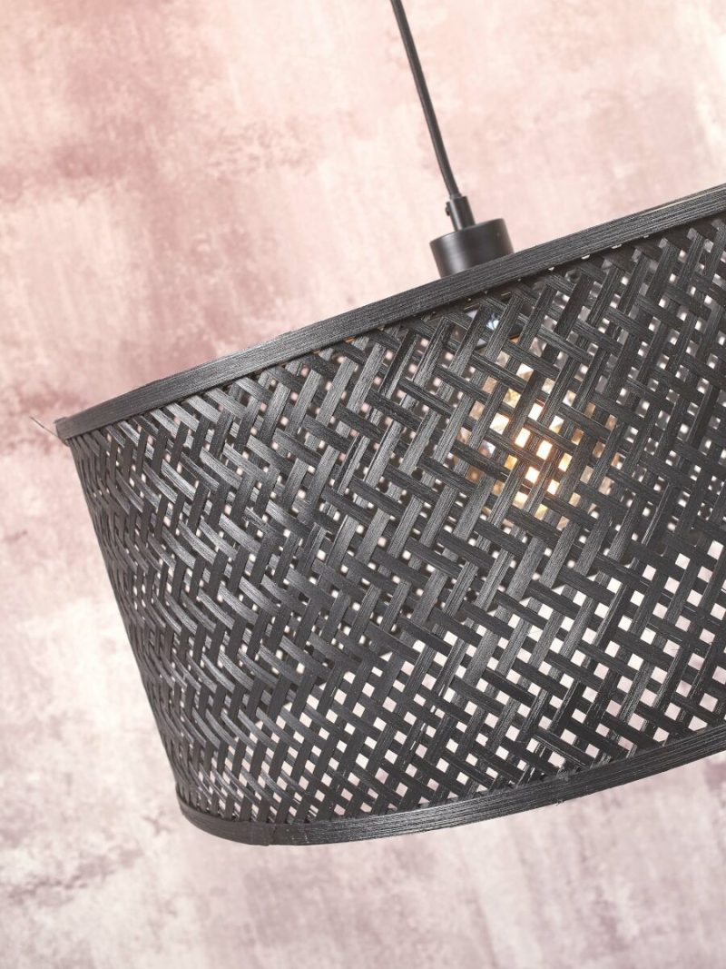 Metalen bamboe hanglamp bohemian zwart GOOD&MOJO Java - Afbeelding 7
