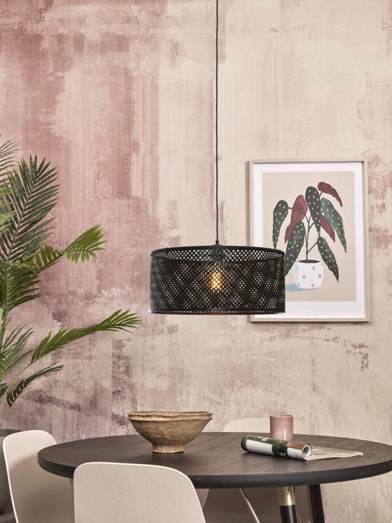 Metalen bamboe hanglamp bohemian zwart GOOD&MOJO Java - Afbeelding 9