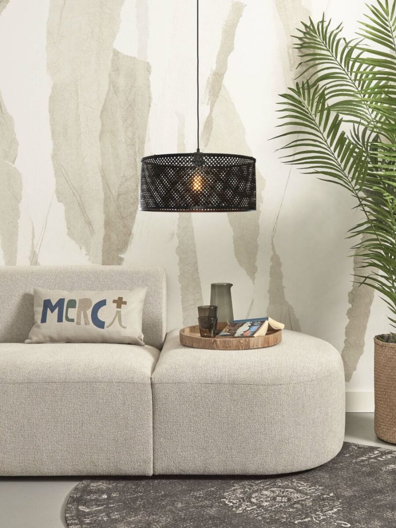 Metalen bamboe hanglamp bohemian zwart GOOD&MOJO Java - Afbeelding 10